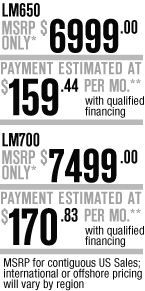 LM650-700 MSRP