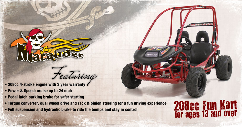 Marauder 208cc Fun Kart